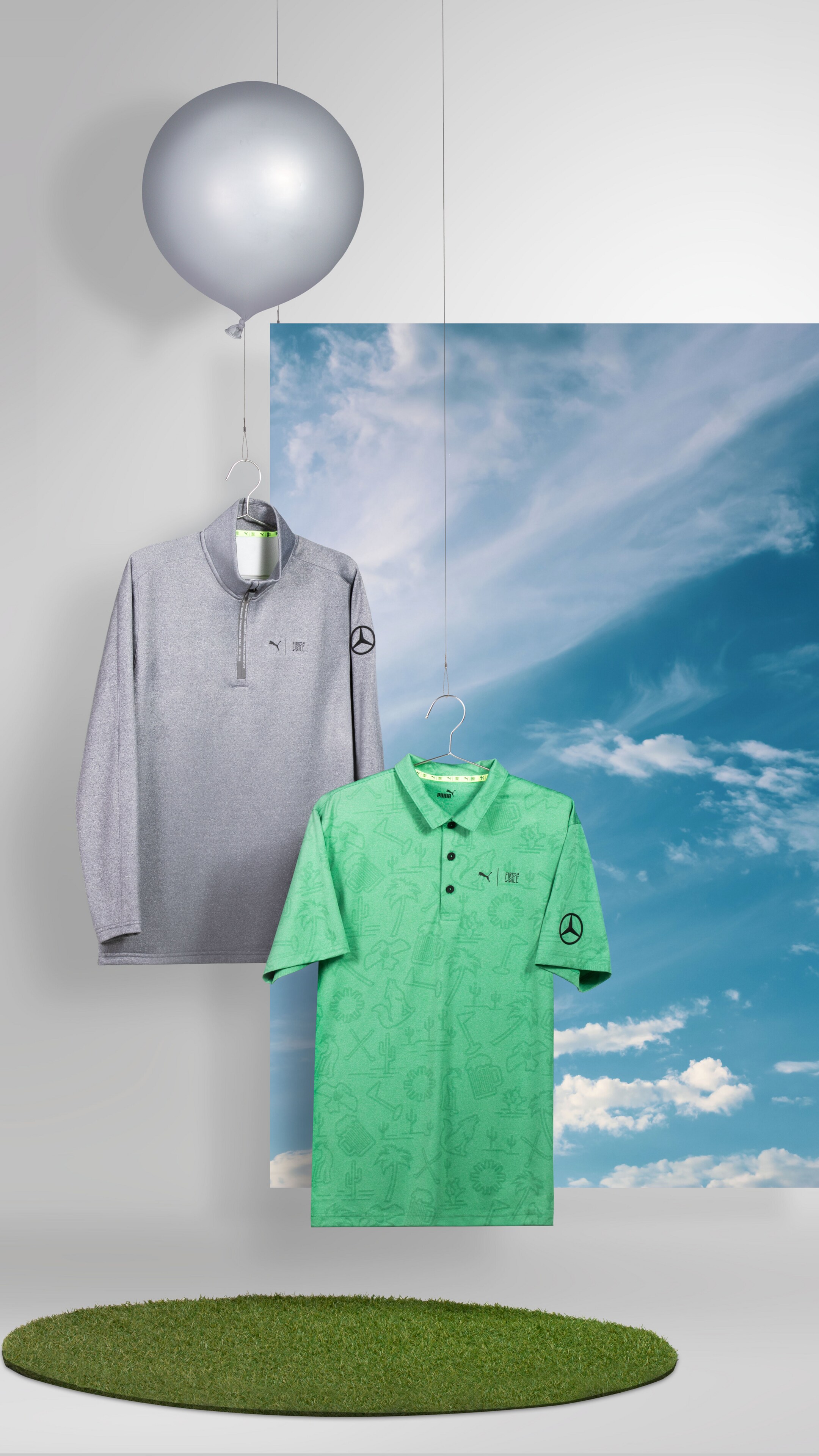 Mercedes-Benz - Men's golf sweater & Men's golf polo shirt Men's golf sweater & Men's golf polo shirt