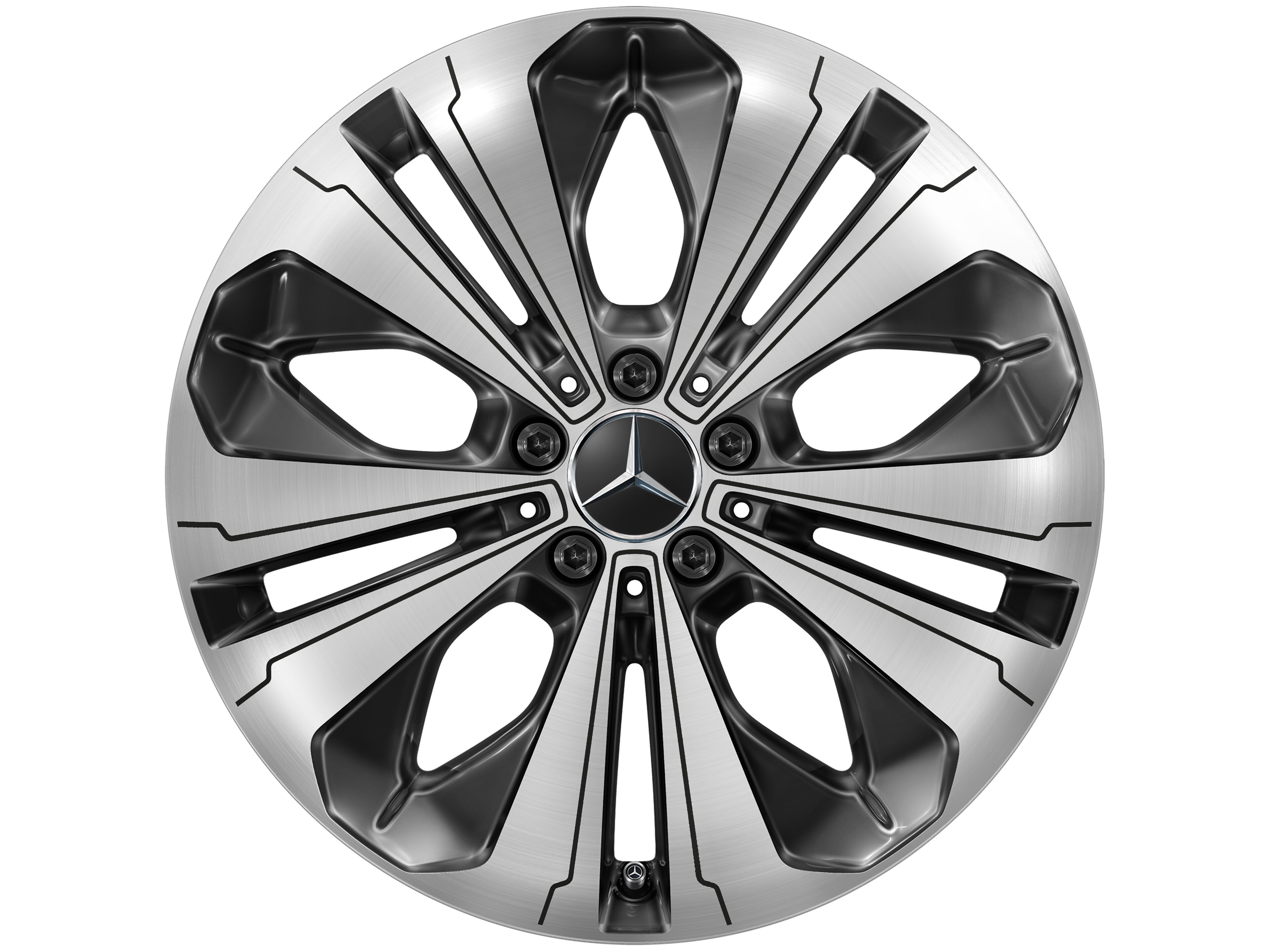 Mercedes-Benz - 5-Doppelspeichen-Rad, Aero, 48,3 cm (19 Zoll), gla 5-Doppelspeichen-Rad, Aero, 48,3 cm (19 Zoll), gla