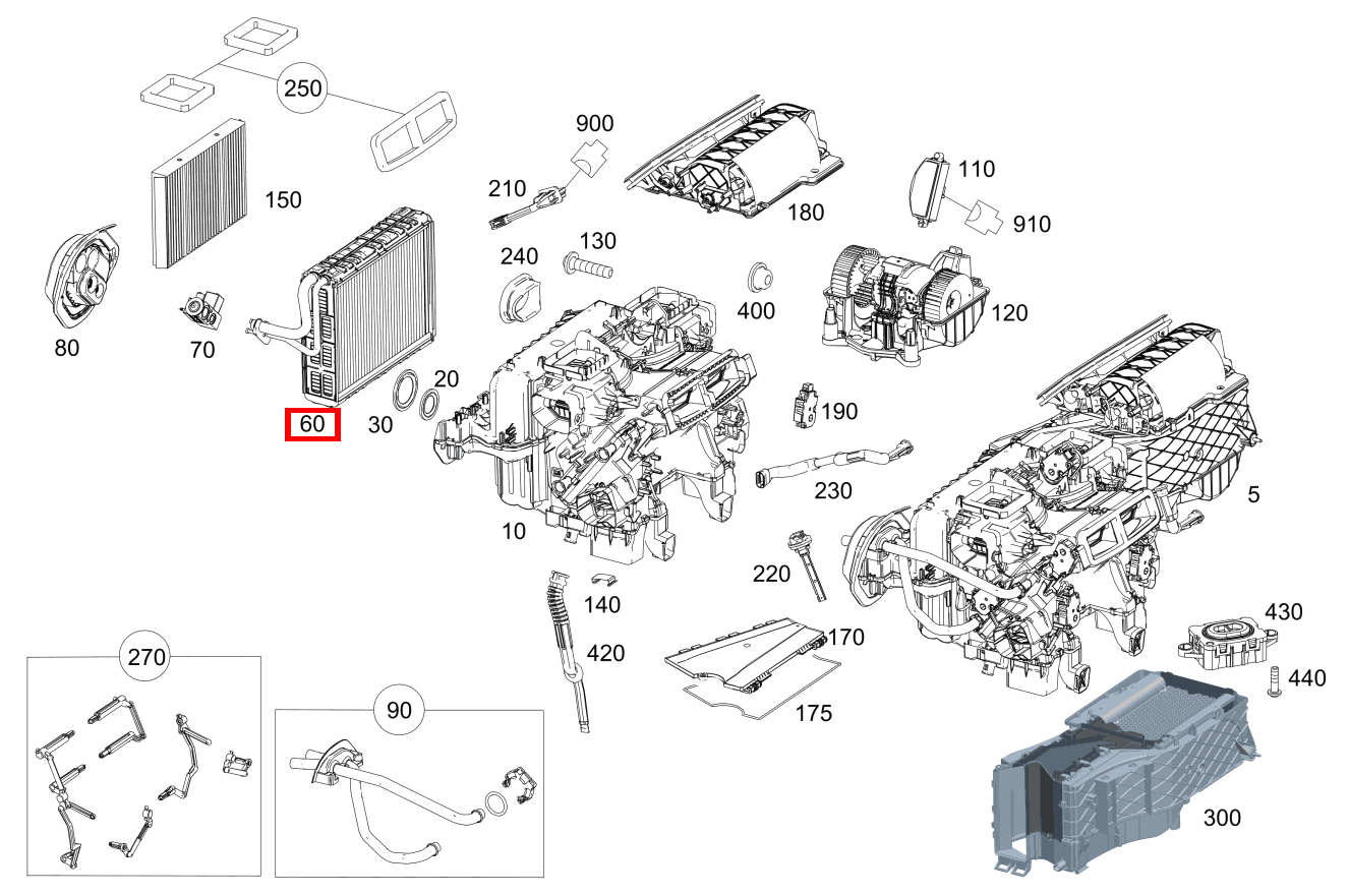 Verdampfer für S-Klasse 222 kaufen