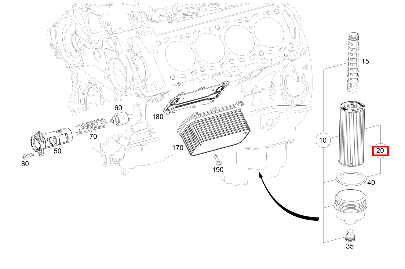Teilesatz Filtereinsatz S 63 AMG 4MATIC+ Cabriolet 217