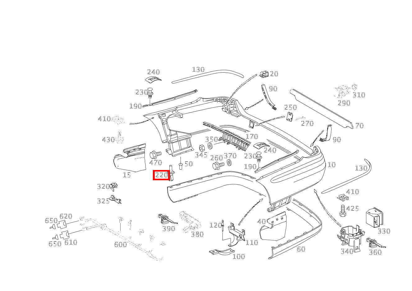 Spreizniet Befestigung Blende; 5mm E280CDI SONDERAUFB 211 Spreizniet Befestigung Blende; 5mm E280CDI SONDERAUFB 211