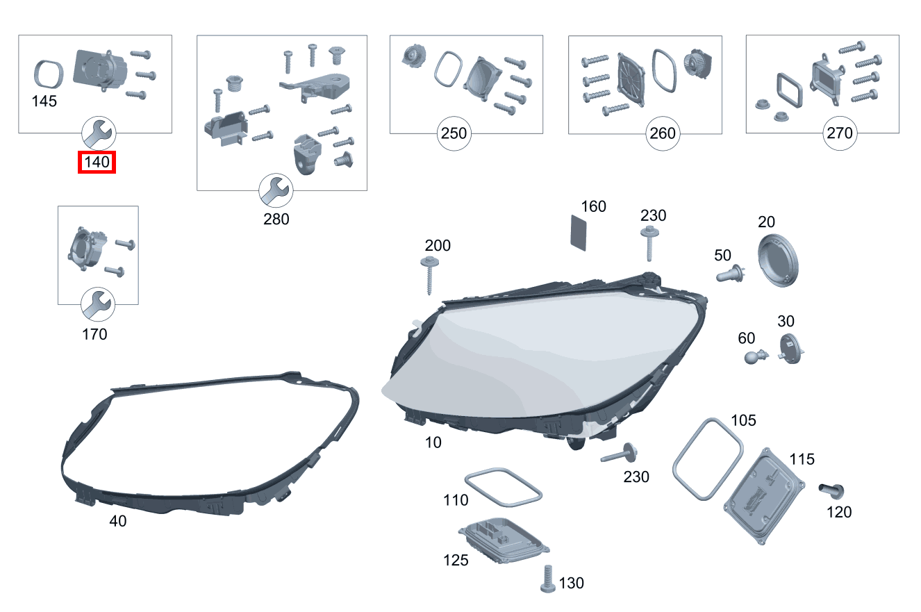 REP.SATZ LED-LICHTMODUL Scheinwerfer links Mercedes-AMG C 63 Cabriolet 205 REP.SATZ LED-LICHTMODUL Scheinwerfer links Mercedes-AMG C 63 Cabriolet 205