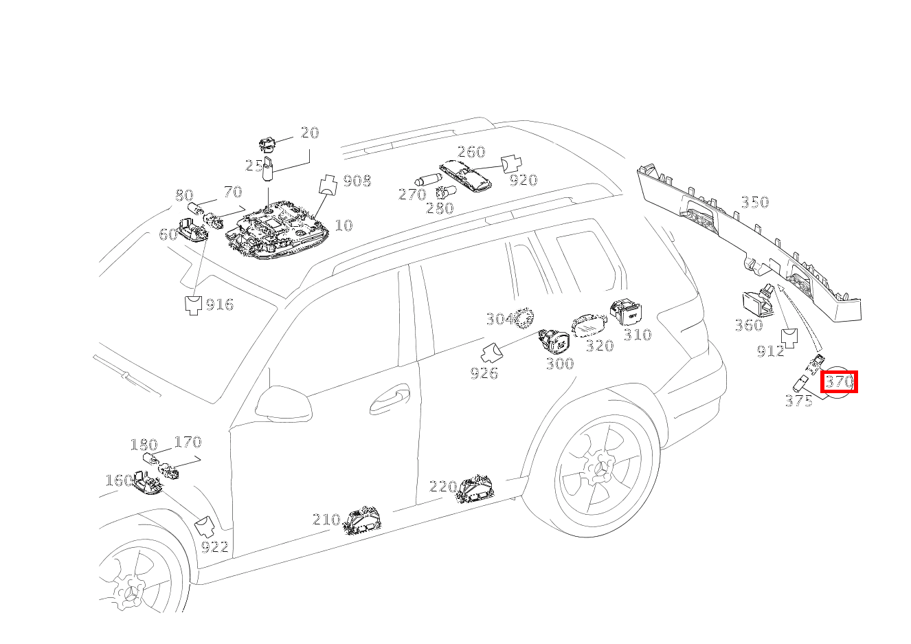 Lampenfassung MIT GLUEHLAMPE; 12V-5W GLK 350 4MATIC 204 Lampenfassung MIT GLUEHLAMPE; 12V-5W GLK 350 4MATIC 204