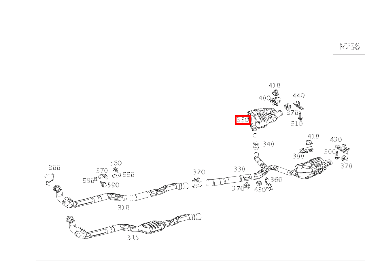 ABGASLEITUNG HINTEN Rechts hinten Mercedes-AMG GT 43 4MATIC+ BCA 290