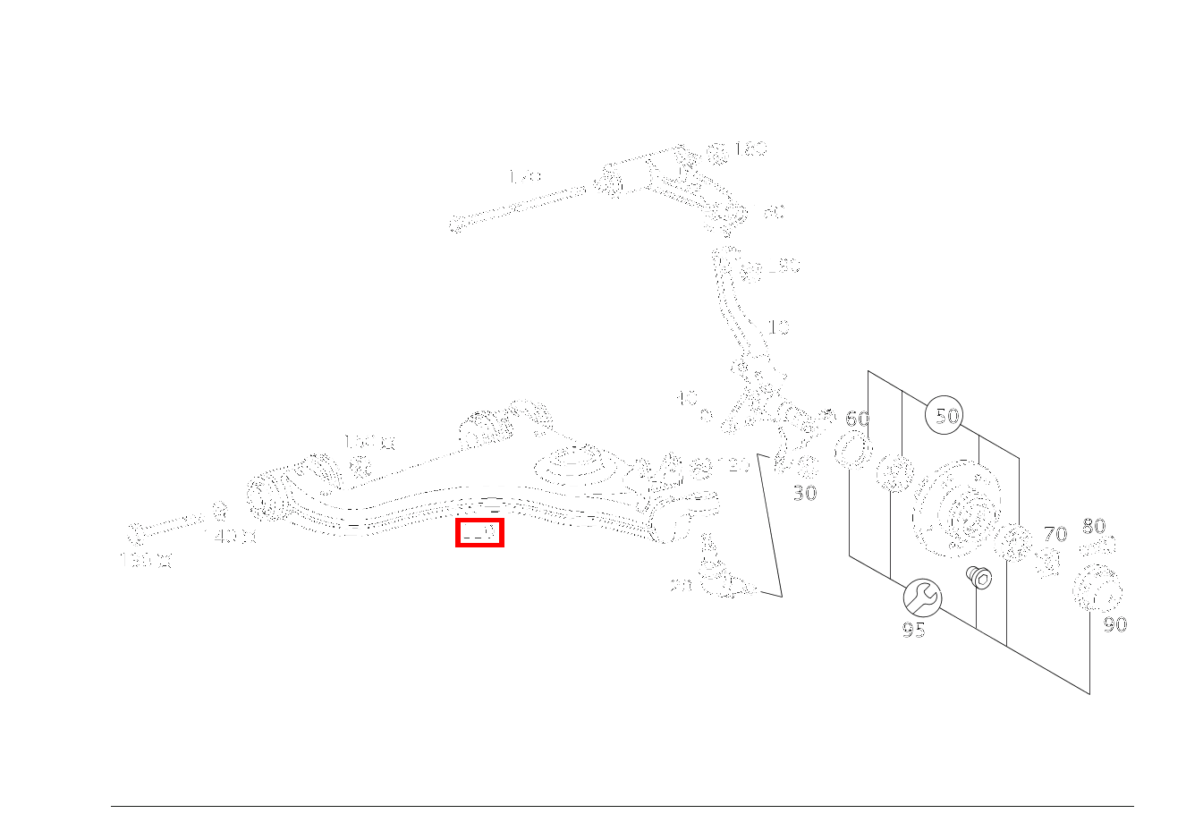 Querlenker UNTEN RECHTS E 55 T AMG 210