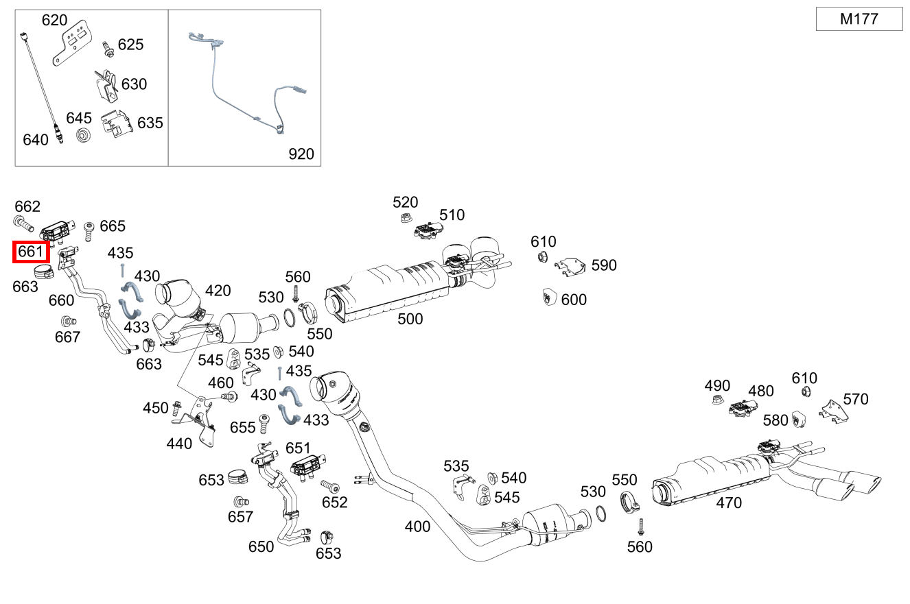 DIFFERENZDRUCKSENSOR Rechts Mercedes-AMG G 63 STRONGER THAN TIME Edition 463