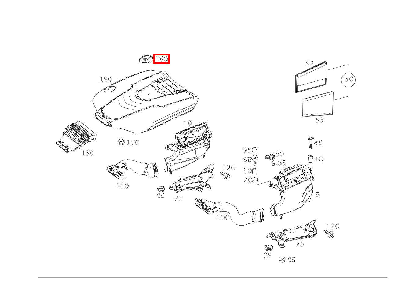 Mercedes-Stern An Motorabdeckung S 400 d 4MATIC Limousine lang 222 Mercedes-Stern An Motorabdeckung S 400 d 4MATIC Limousine lang 222