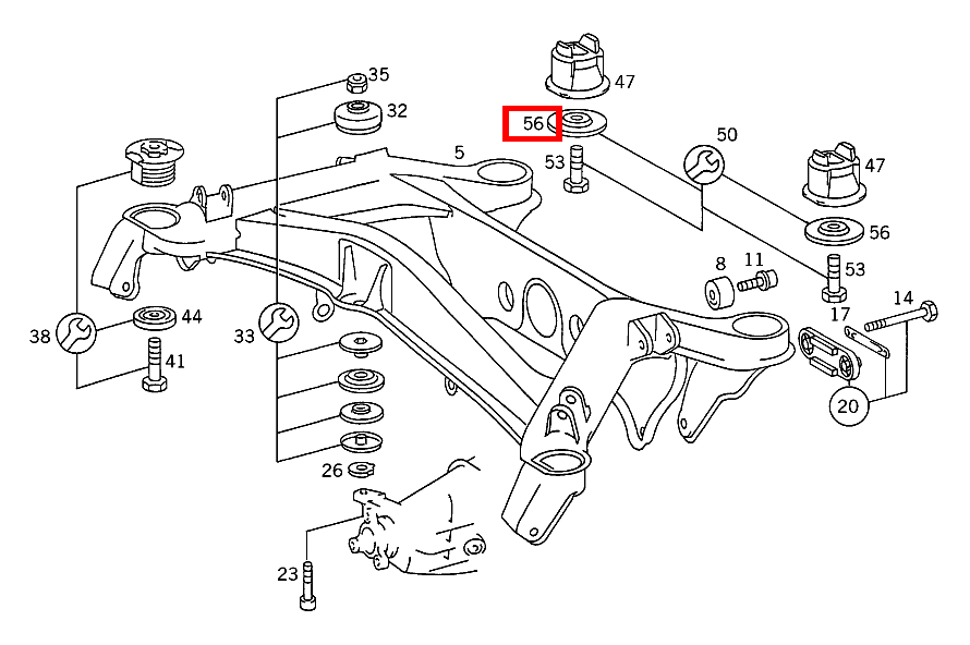 Anschlag HINTEN B 180 247 Anschlag HINTEN B 180 247