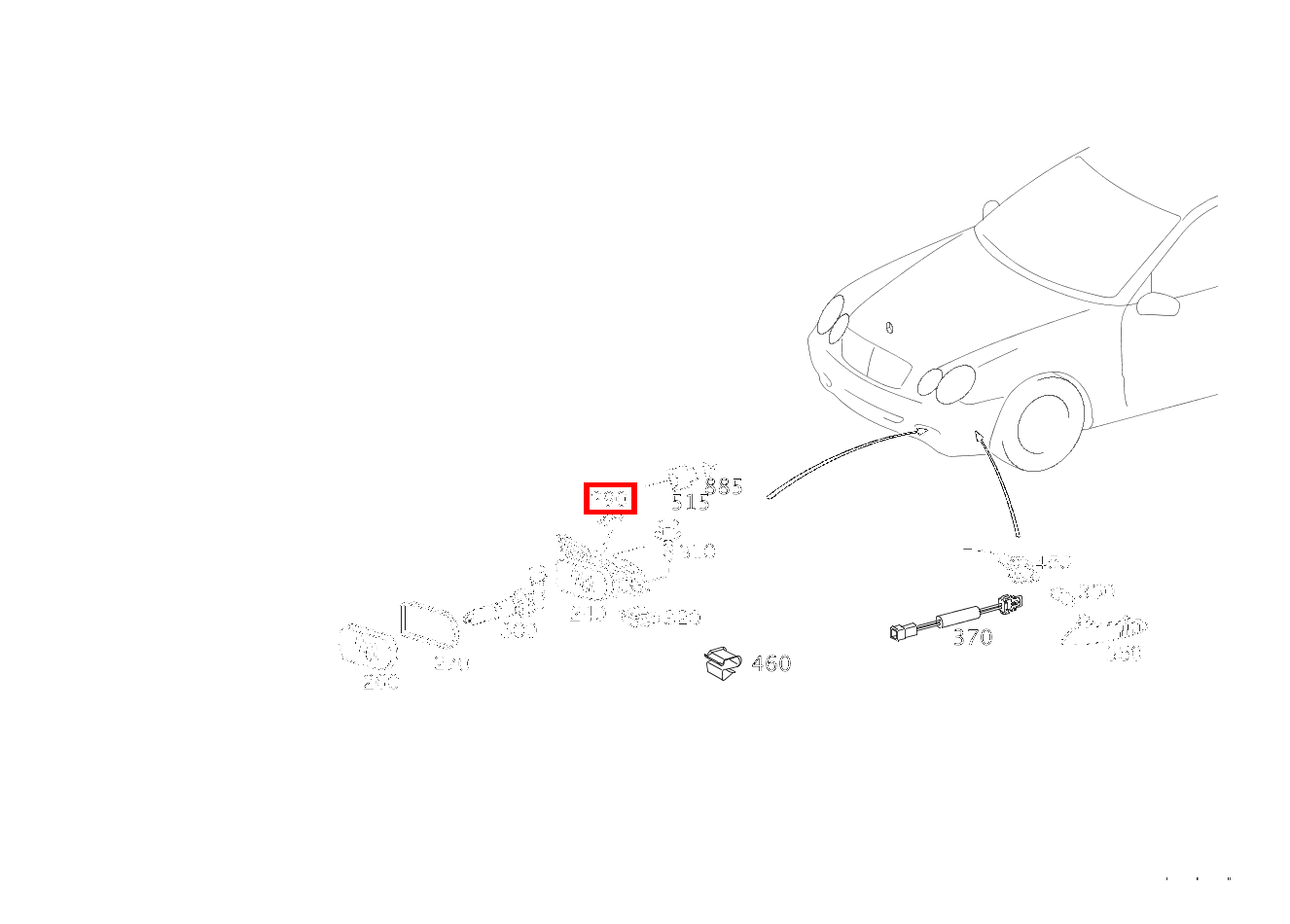 Haltefeder LINKS UND RECHTS CLK 500 Cabriolet 209 Haltefeder LINKS UND RECHTS CLK 500 Cabriolet 209