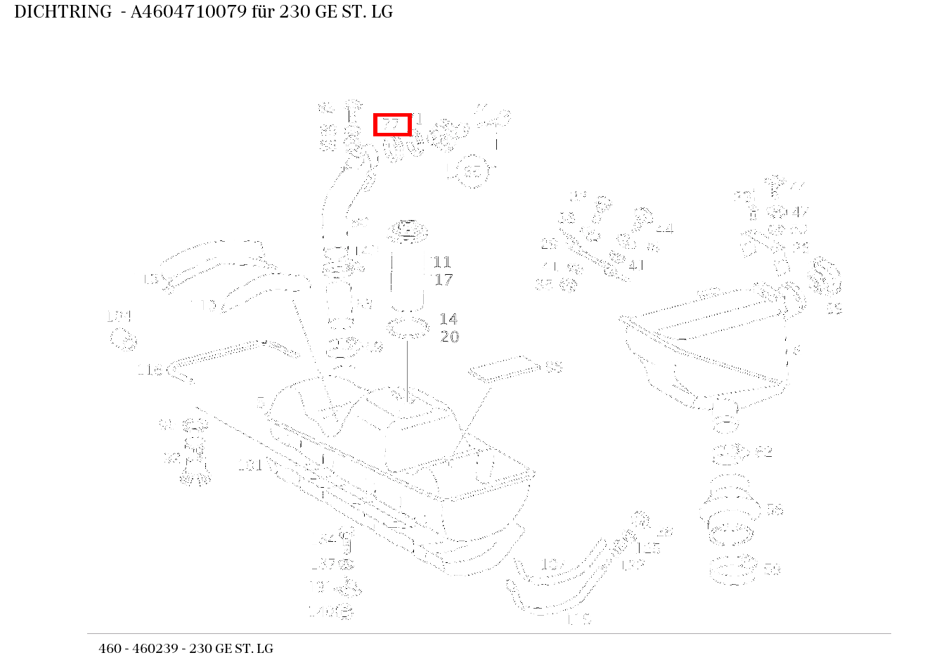 Dichtring 230 GE ST. LG 460 Dichtring 230 GE ST. LG 460