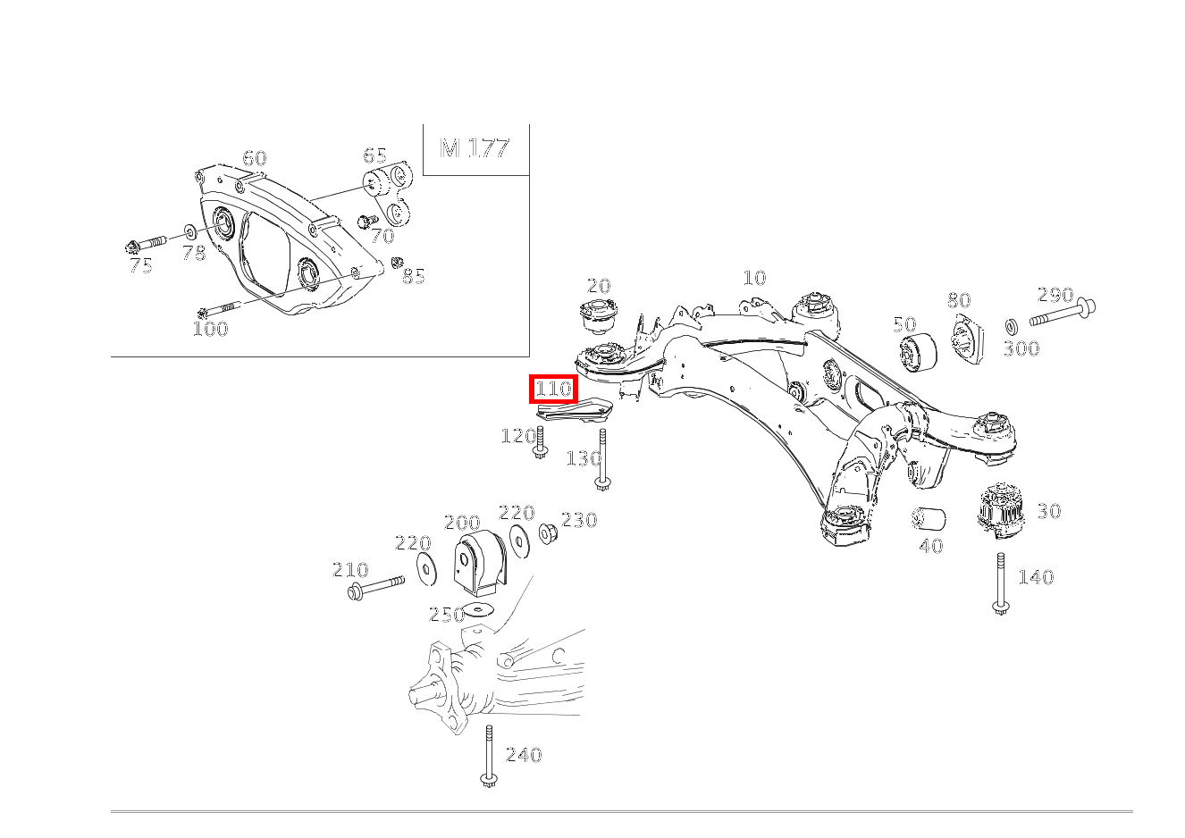 Anschlagplatte Rechts GLC 220 d 4MATIC 254