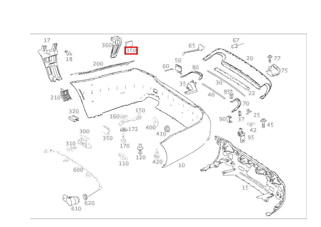 Radarsensor CITY-ASSISTENT (CAS) CL 65AMG 216 Radarsensor CITY-ASSISTENT (CAS) CL 65AMG 216