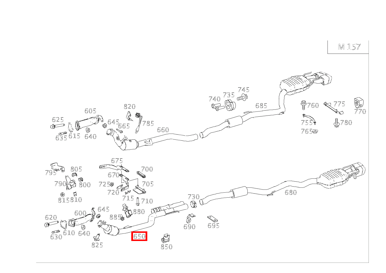Abgasleitung VORN LINKS CL 63 AMG COUPE 216
