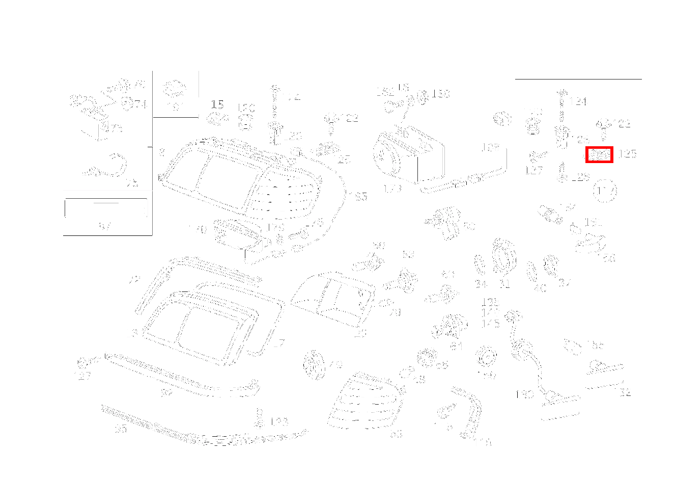 Clipsmutter BEFESTIGUNGSMATERIAL LEUCHTEINHEIT C 180 Limousine 203