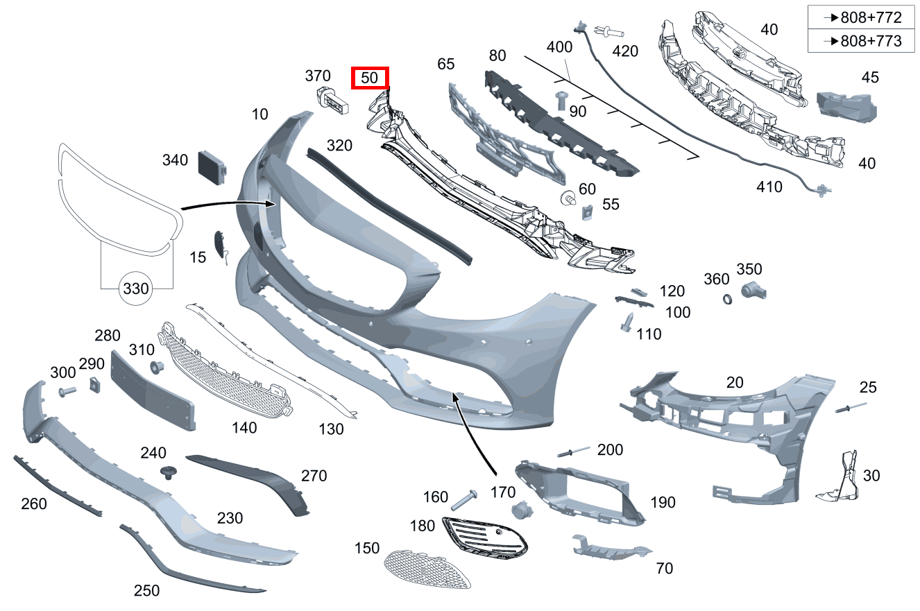 Grundtäger Stossfänger Unten C 200 T d BCA 205 Grundtäger Stossfänger Unten C 200 T d BCA 205