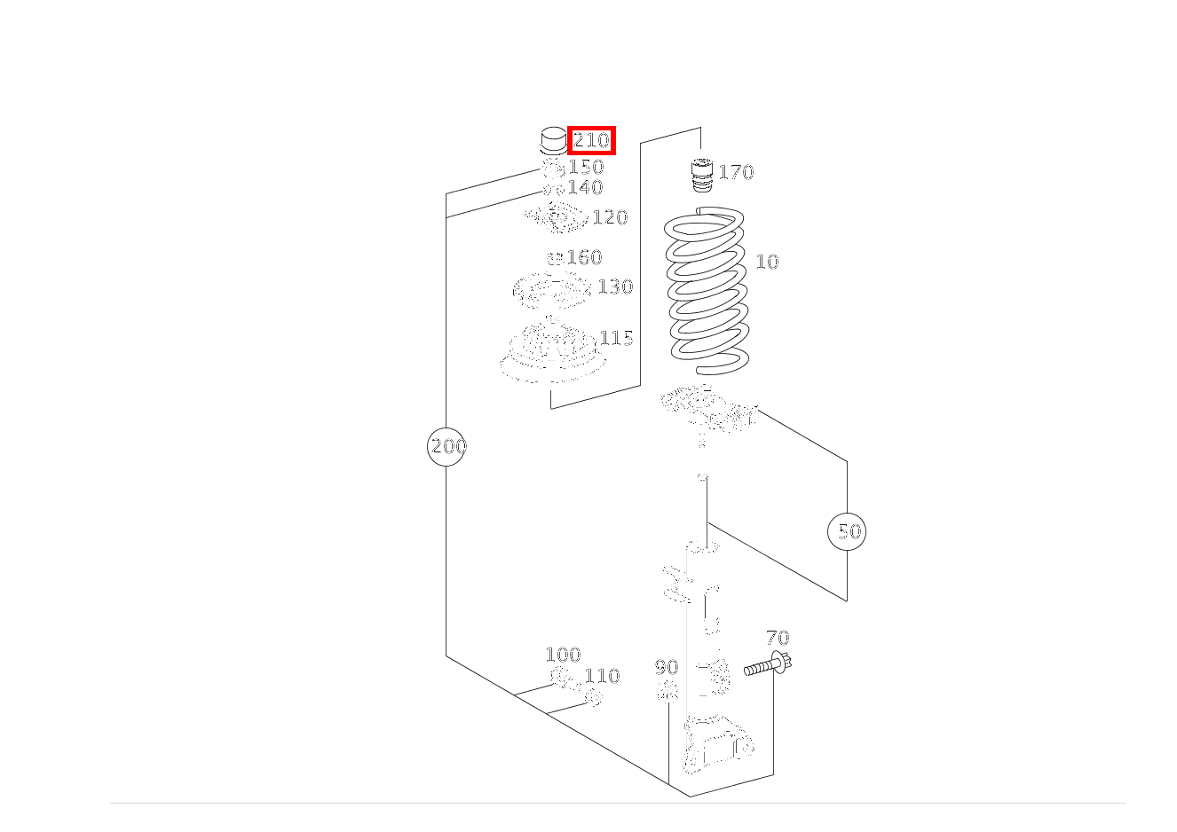 Staubschutzkappe C 320 Sportcoupé 203