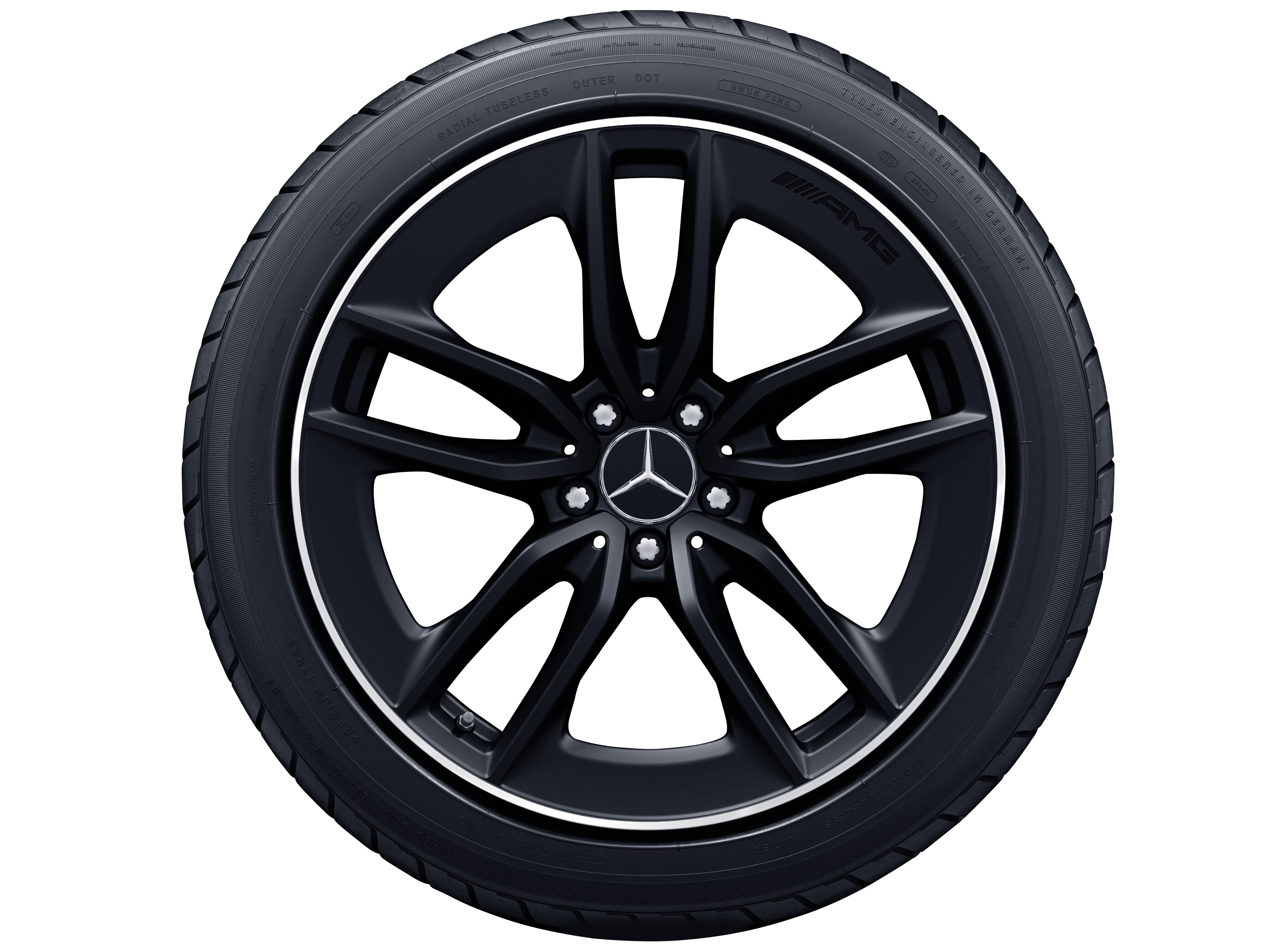 Mercedes-Benz - AMG 5-Doppelspeichen-Rad, 48,3 cm (19 Zoll), AMG 5-Doppelspeichen-Rad, 48,3 cm (19 Zoll),