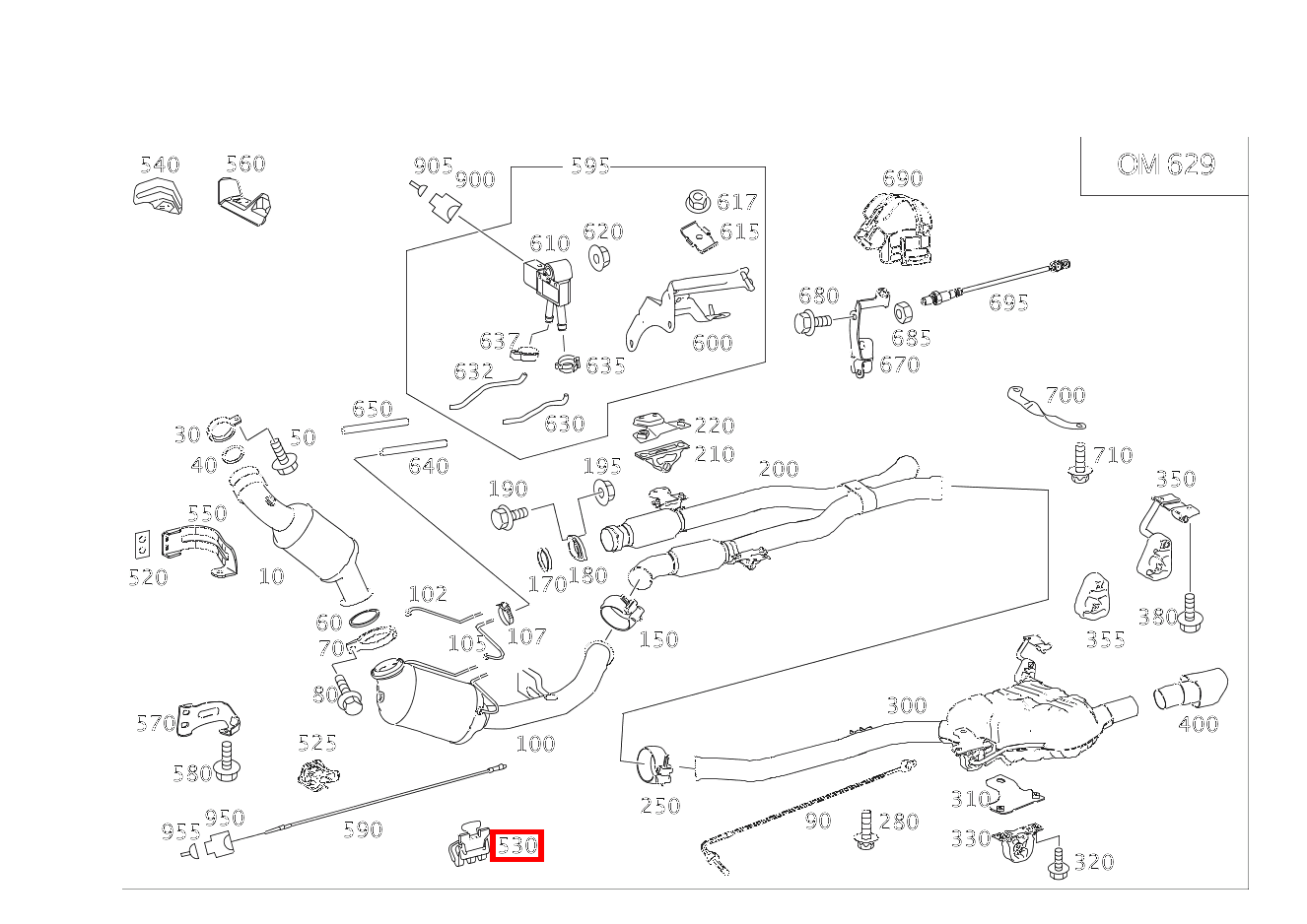 Schelle BEFESTIGUNG SONDENLEITUNG; 18.0X18.5 MM GL420CDI 4M 164