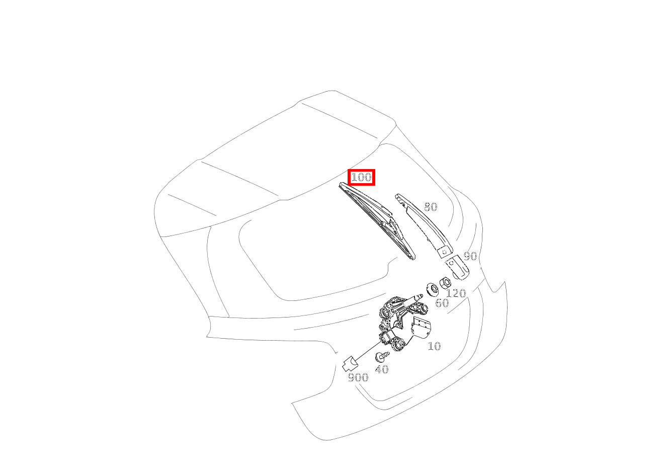 Wischerblatt GLA220CDI 156