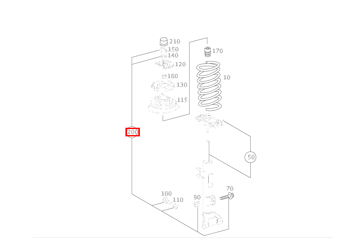 Befestigungsteile TEILESATZ C 220 d T-Modell 205 Befestigungsteile TEILESATZ C 220 d T-Modell 205
