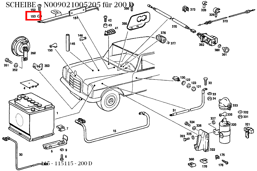 Scheibe 200 D 115 Scheibe 200 D 115