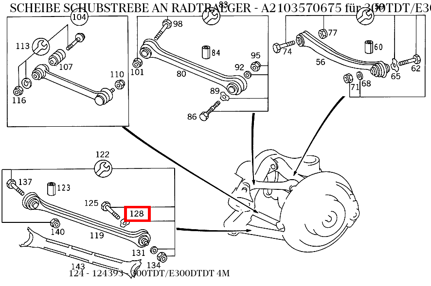 Scheibe SCHUBSTREBE AN RADTRAEGER 300TDT/E300DTDT 4M 124 Scheibe SCHUBSTREBE AN RADTRAEGER 300TDT/E300DTDT 4M 124
