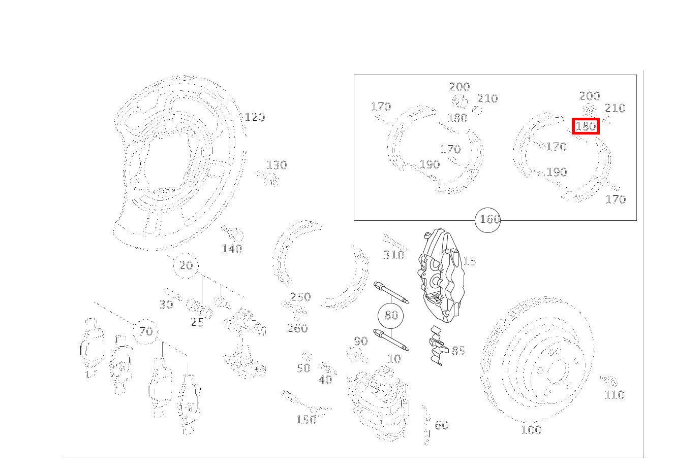 Zugfeder Bremsbackenrückholung CLS 55 AMG 219 Zugfeder Bremsbackenrückholung CLS 55 AMG 219