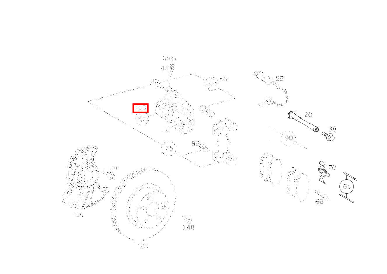 REP.SATZ DICHTUNGSBALG Bremssattel CLK 63 AMG Cabriolet 209 REP.SATZ DICHTUNGSBALG Bremssattel CLK 63 AMG Cabriolet 209