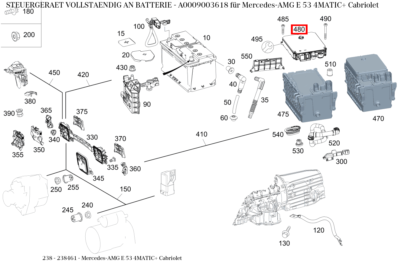 Steuergerät vollständig AN BATTERIE Mercedes-AMG E 53 4MATIC+ Cabriolet 238 Steuergerät vollständig AN BATTERIE Mercedes-AMG E 53 4MATIC+ Cabriolet 238