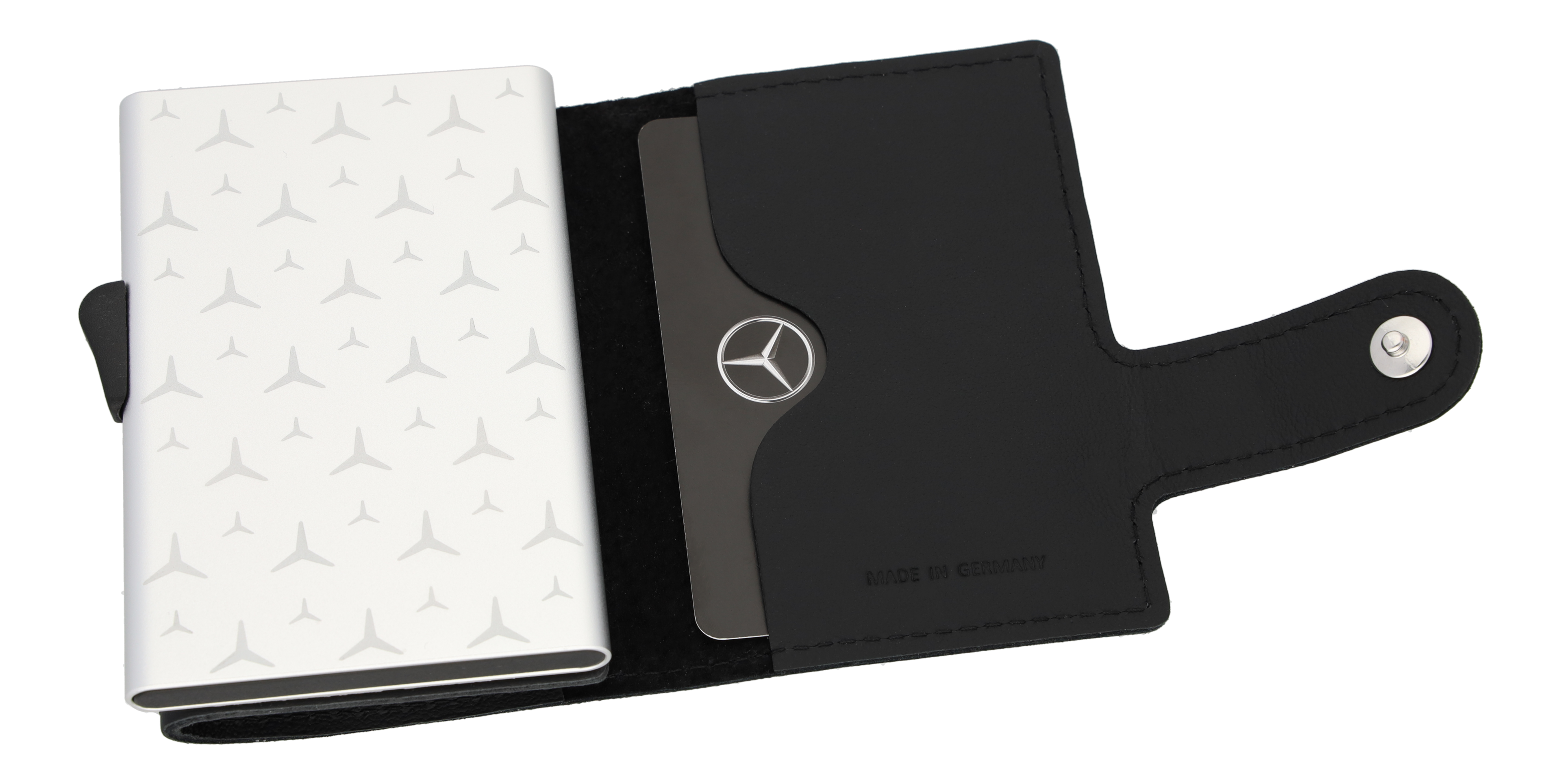 Mercedes-Benz - Mini-Geldbörse schwarz, Rindleder