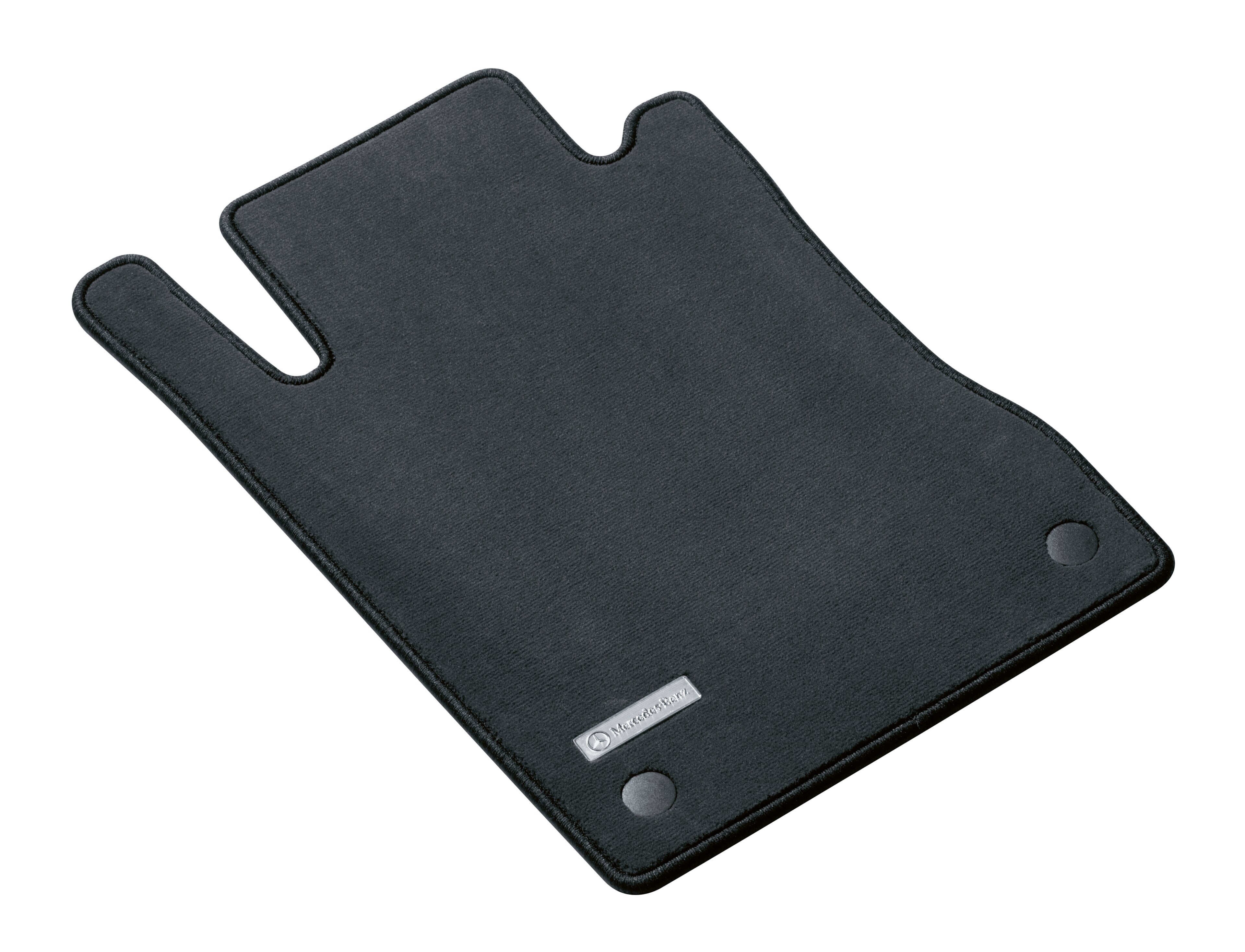 Veloursmatten, schwarz