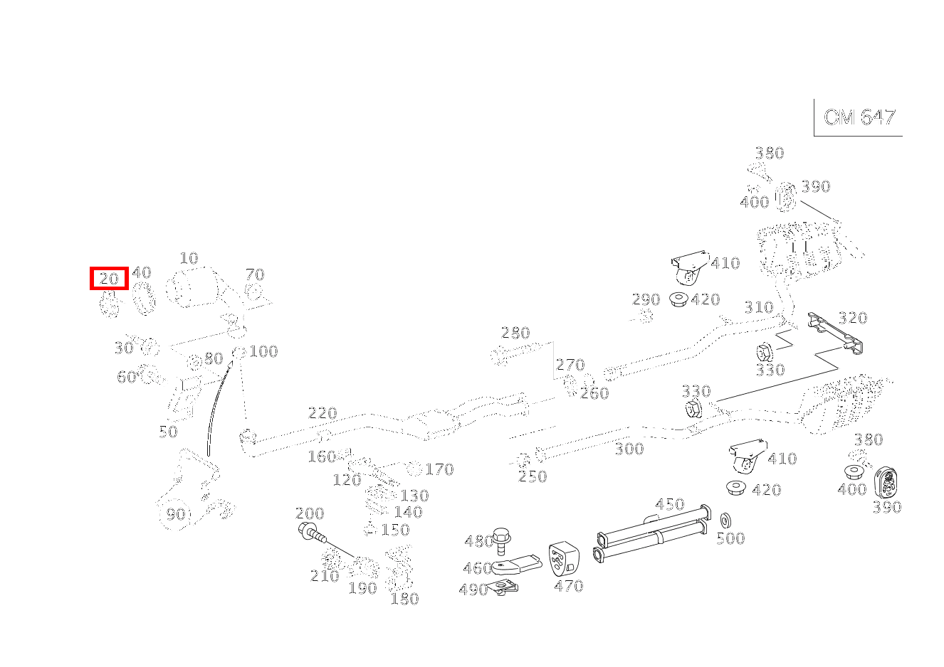 Rohrschelle Abgasanlage AUSPUFFKRUEMMER ZUM KATALYSATOR E 270 FG CDI Fahrgestell lang 211 Rohrschelle Abgasanlage AUSPUFFKRUEMMER ZUM KATALYSATOR E 270 FG CDI Fahrgestell lang 211