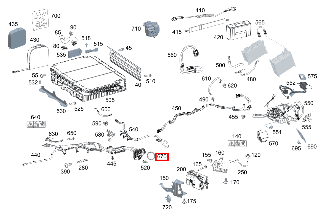 Elastomerformdichtung TRENNSTELLE HOCHVOLTLEITUNGSSATZ GLE 350 d 4MATIC Coupé 292