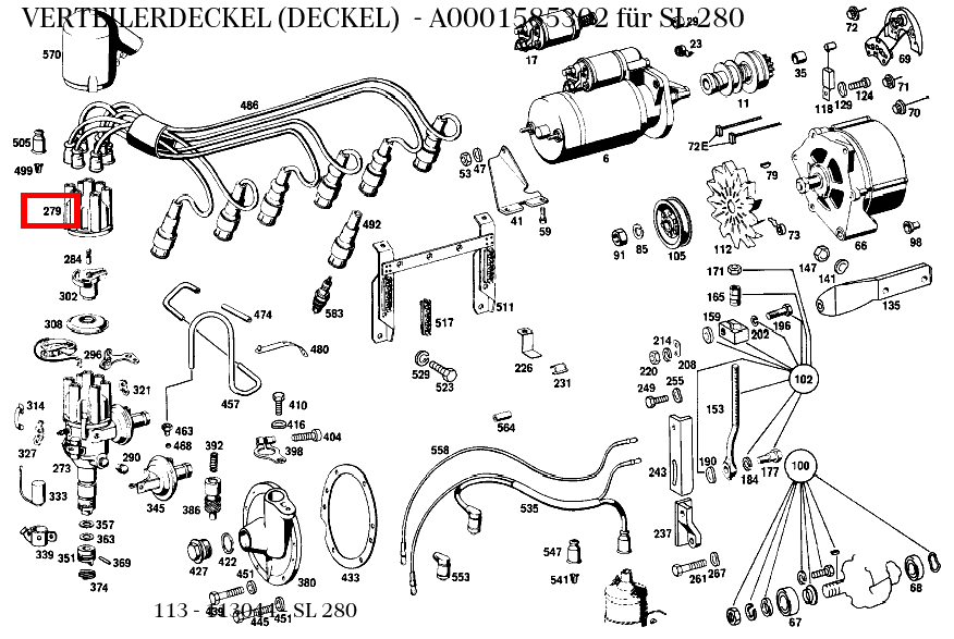 Deckel für SE 111, SL 113, /8 114-Klasse kaufen