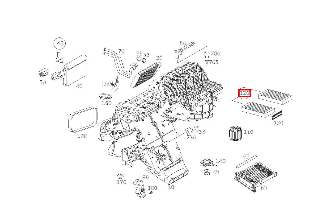 Aktivkohlefilter TEILESATZ R 500 L 251 Aktivkohlefilter TEILESATZ R 500 L 251