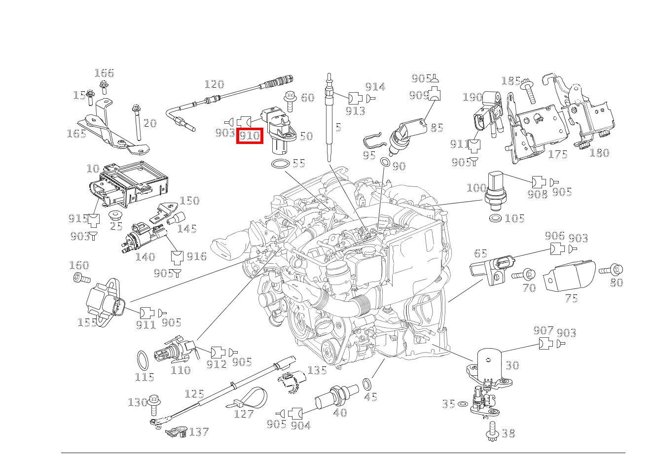 Stecker Hallgeber Nockenwelle B6/1; 3-PIN SLK2.8 E350CDI BE CA 207 Stecker Hallgeber Nockenwelle B6/1; 3-PIN SLK2.8 E350CDI BE CA 207