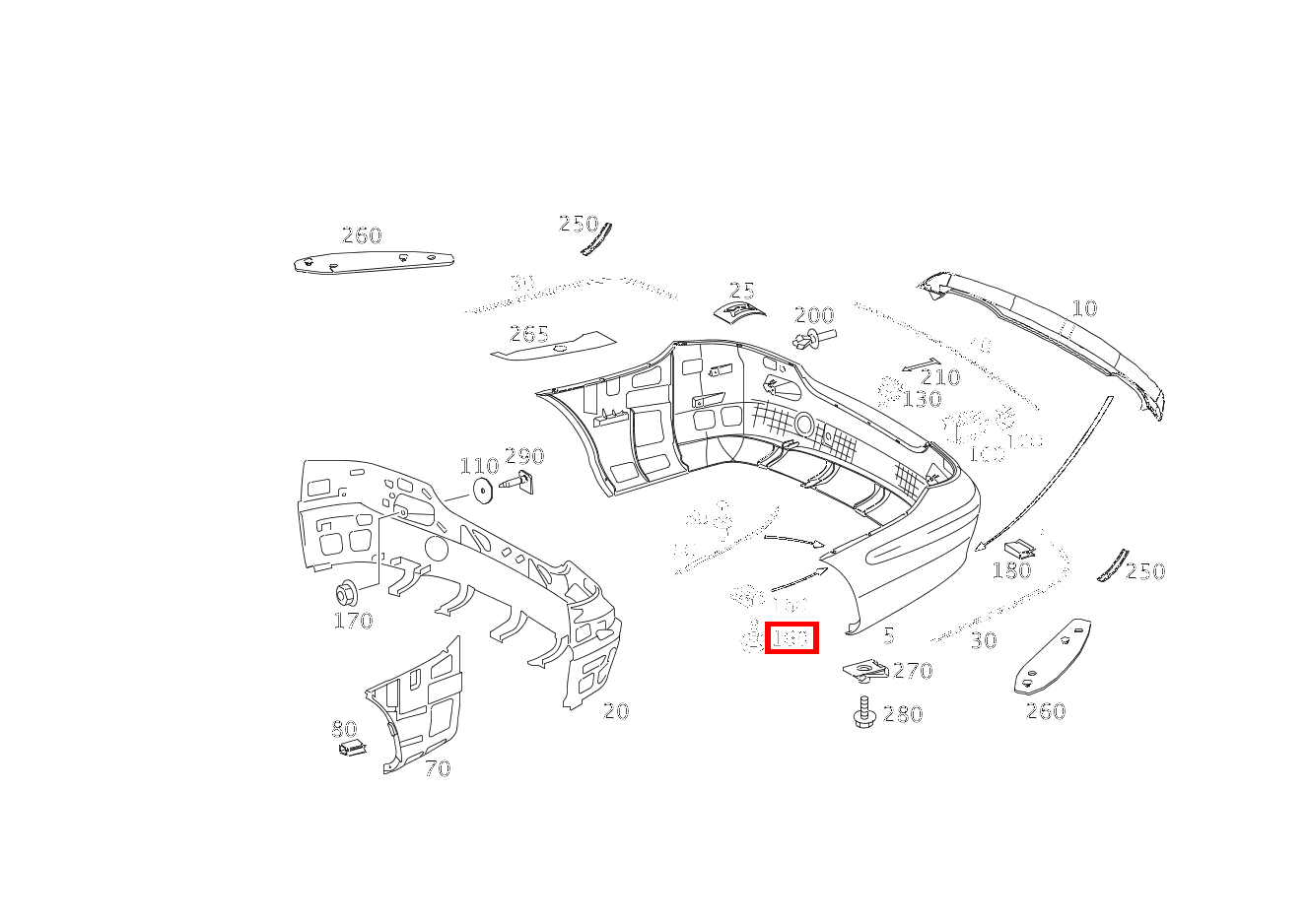 Blechschraube BEFESTIGUNG OBERTEIL AN UNTERTEIL; 4.8X16 CLK 63 AMG Coupé 209