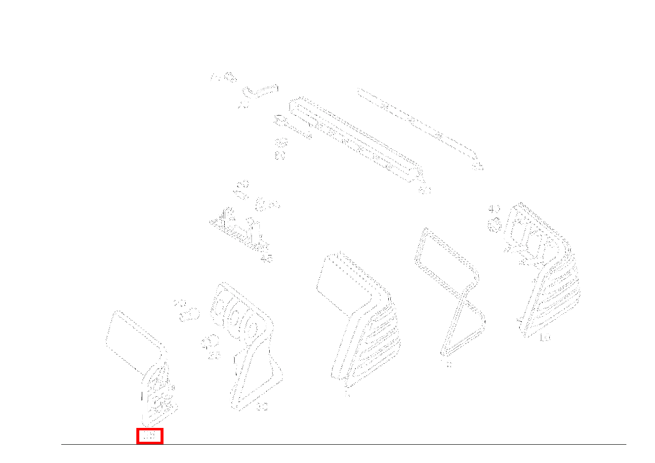 Lampenträger LINKS,OHNE NEBELSCHLUSSLEUCHTE SL 320 V6 129 Lampenträger LINKS,OHNE NEBELSCHLUSSLEUCHTE SL 320 V6 129