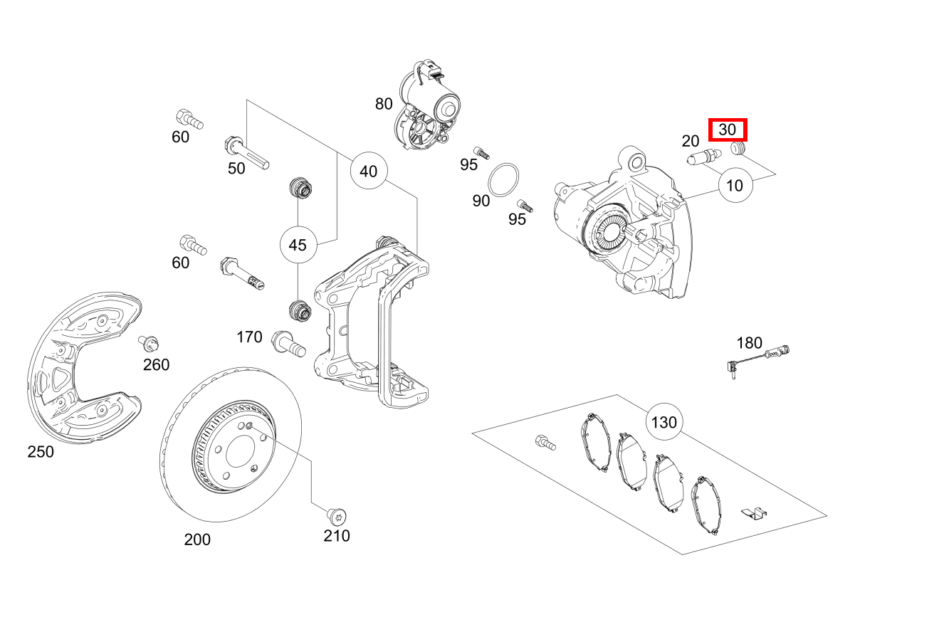 Staubschutzkappe Entlüfterventil Mercedes-AMG G 63 463 Staubschutzkappe Entlüfterventil Mercedes-AMG G 63 463