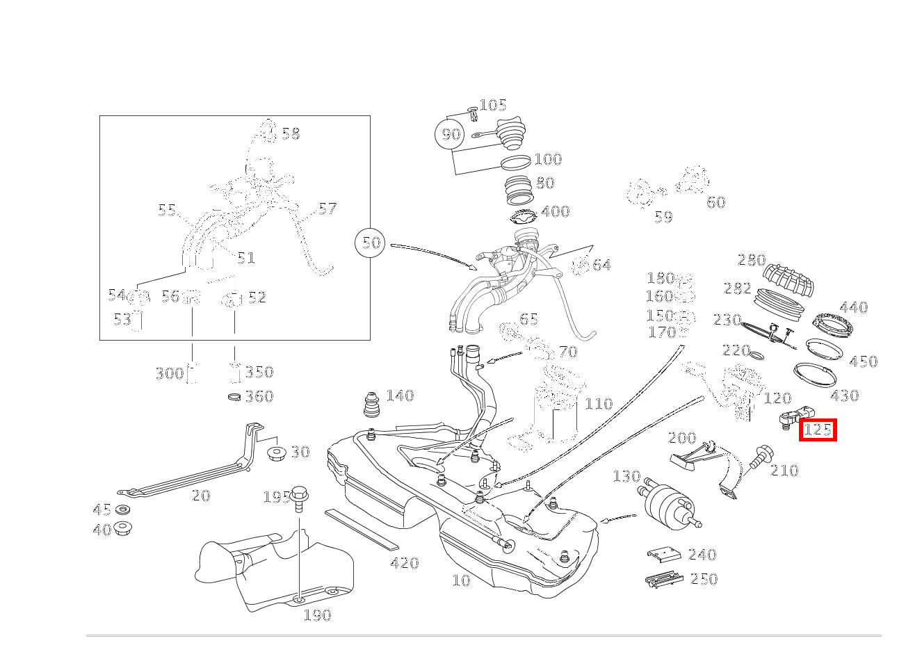 Drucksensor TANK M 166, SLK 171, SLK / SLC 172 und weitere kaufen