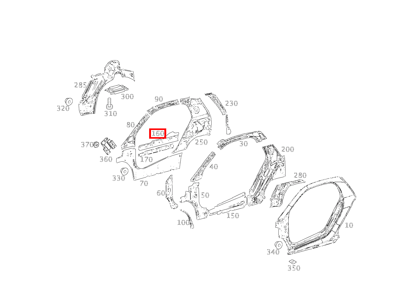 TEILESATZ VERSTAERKUNG EINSTIEG INNEN RECHTS fortwo coupé mhd 52 kW 460 TEILESATZ VERSTAERKUNG EINSTIEG INNEN RECHTS fortwo coupé mhd 52 kW 460