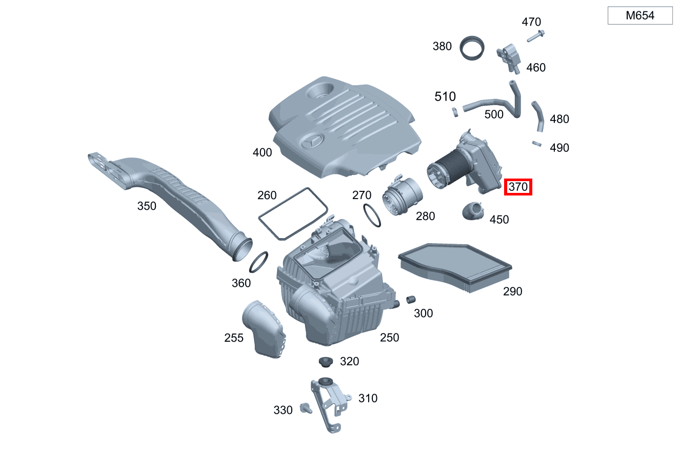 Reinluftleitung An Luftmassenmesser CLA 220 d 4MATIC Shooting Brake 118 Reinluftleitung An Luftmassenmesser CLA 220 d 4MATIC Shooting Brake 118