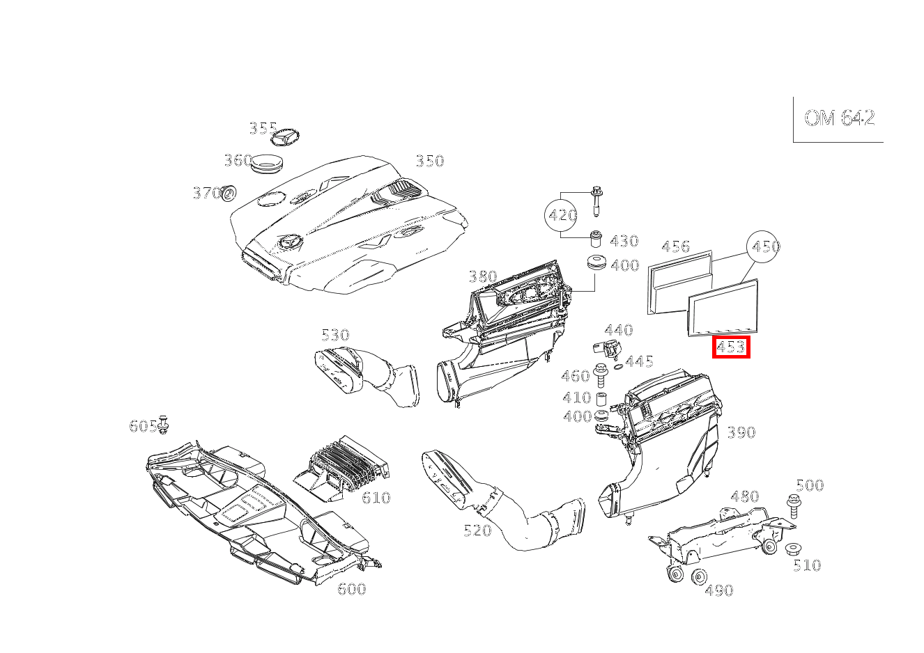 Luftfiltereinsatz LINKS E350TCDI BE 212 Luftfiltereinsatz LINKS E350TCDI BE 212