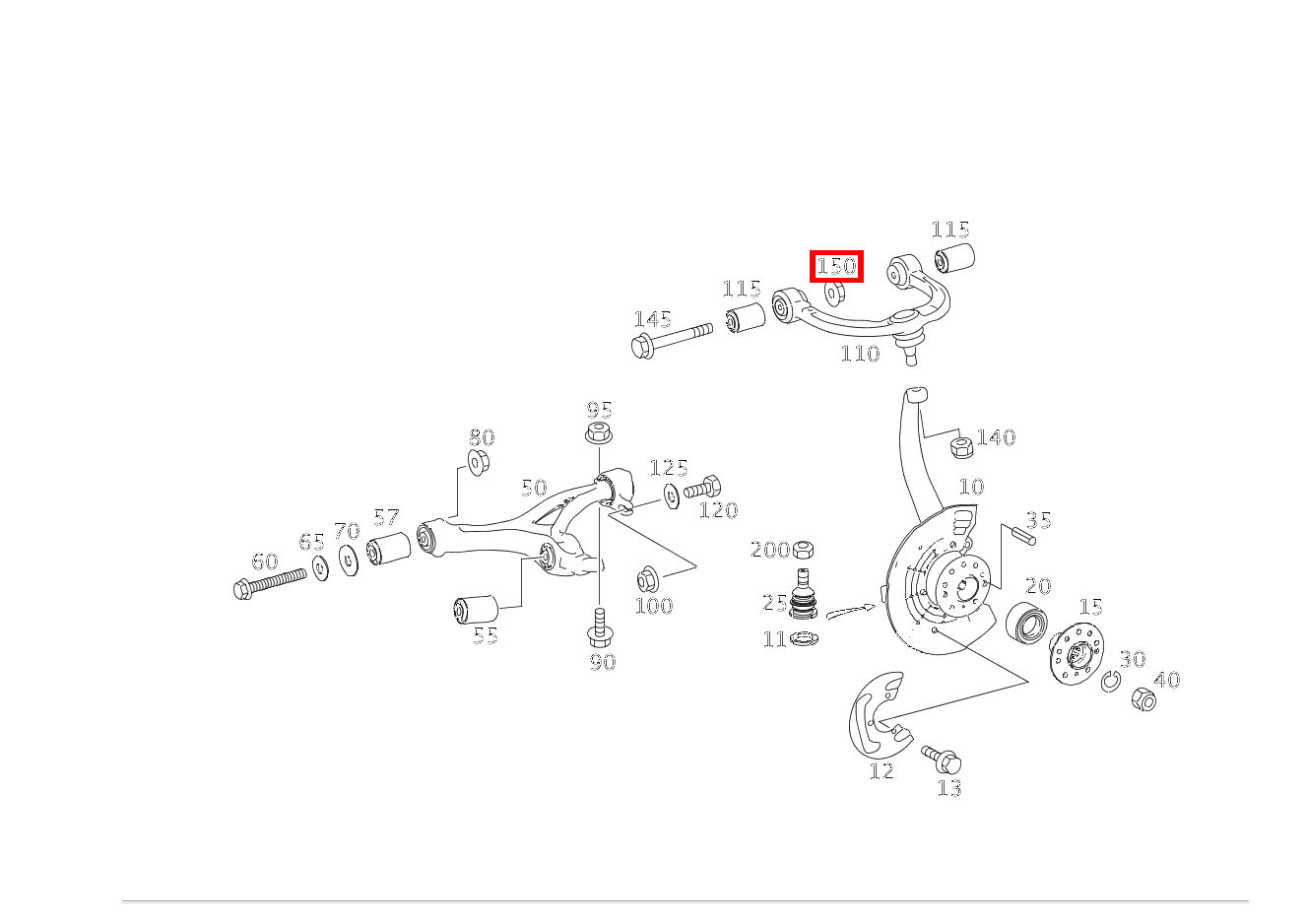 Mutter QUERLENKER OBEN AN AUFBAU; M10 GL 500 4MATIC Off-Roader 164 Mutter QUERLENKER OBEN AN AUFBAU; M10 GL 500 4MATIC Off-Roader 164