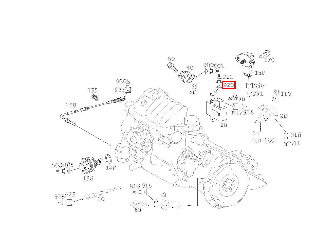Stecker Glühendstufe N14/2; 1 PIN A 200 CDI CP 169