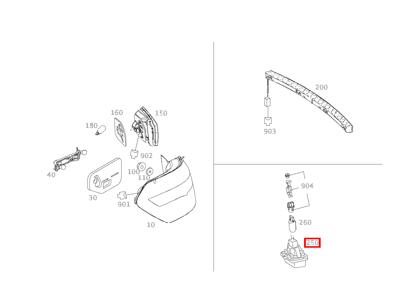 Kennzeichenleuchte KENNZEICHENLEUCHTE E 350 4MATIC Limousine BCA 212