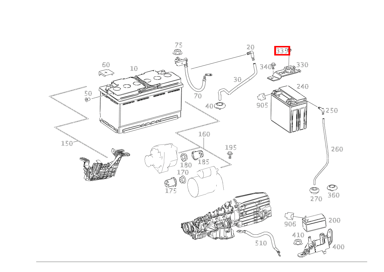 Verschlussstopfen Motorabdeckung; 10mm M 166, GLE 167, S 223 und 