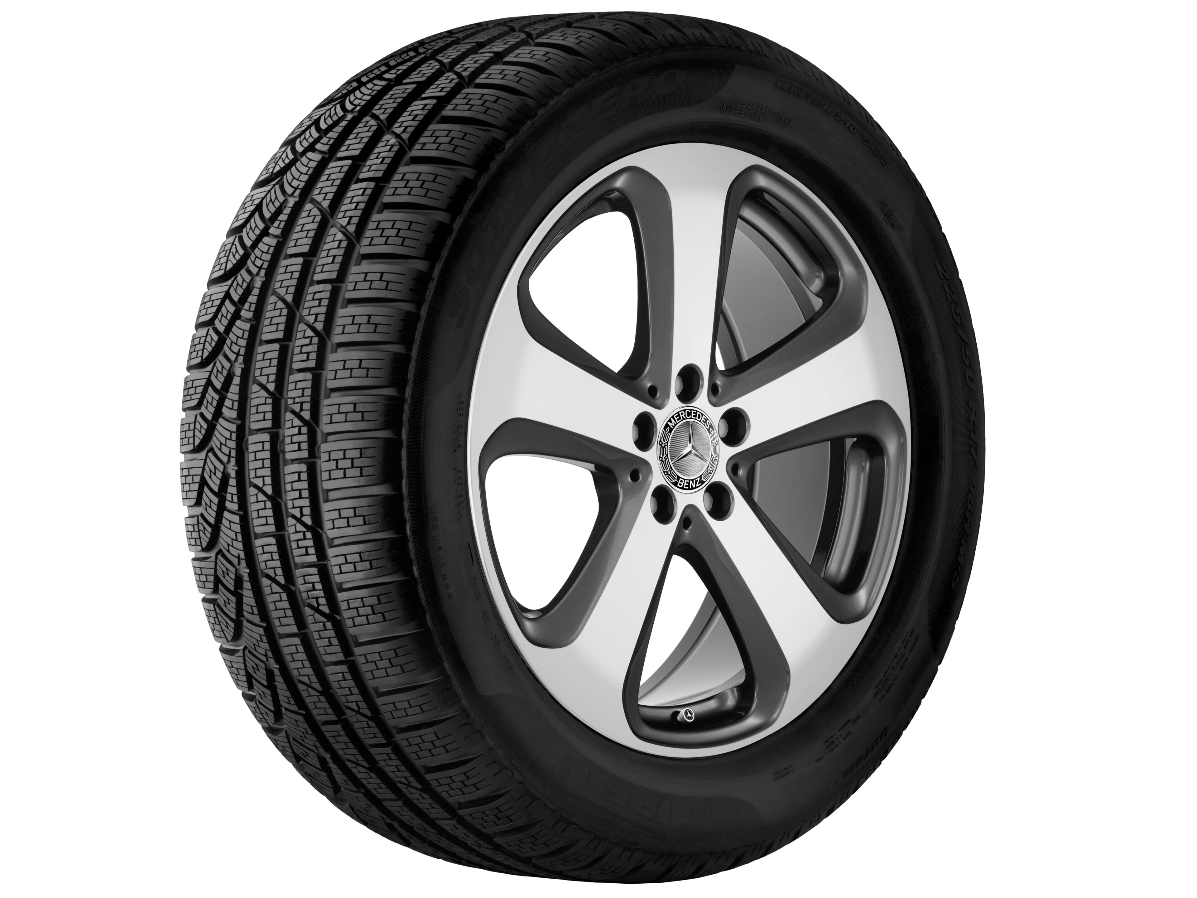 5-Speichen-Rad, 48,3 cm (19 Zoll), glanzgedre