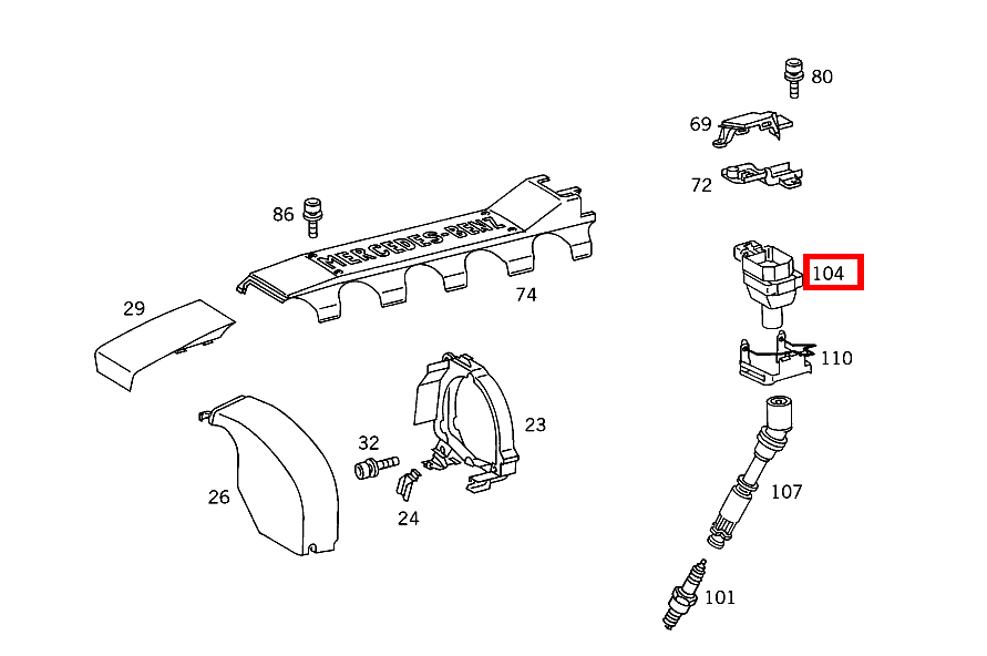 Zündspule S 600 Coupé 140 Zündspule S 600 Coupé 140