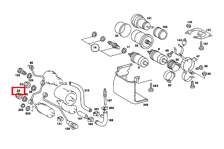 Mutter KRAFTSTOFFPUMPE SLC 107, SE 126, E 210 und weitere kaufen 
